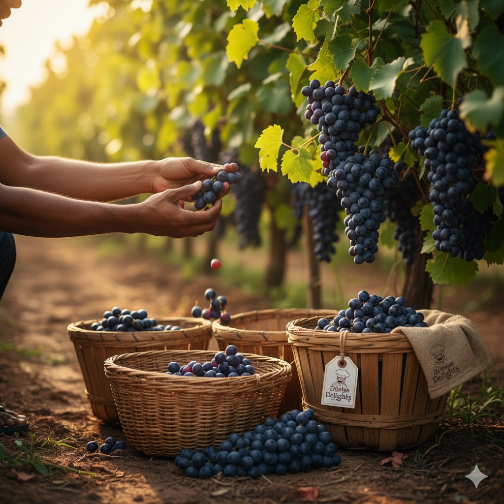 Fresh Grape Harvesting